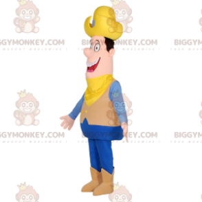 Farmer Cowboy BIGGYMONKEY™ maskotkostume med hat og bandana -