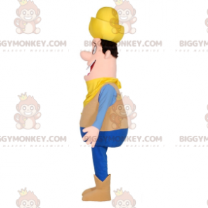 Traje de mascote Farmer Cowboy BIGGYMONKEY™ com chapéu e