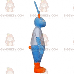 Kostium maskotki BIGGYMONKEY™ Duży niebiesko-pomarańczowy