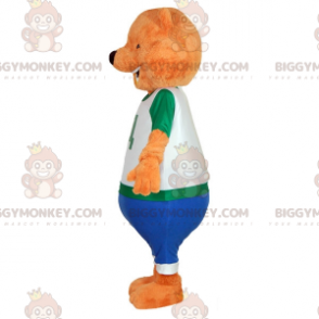 Kostým maskota Orange Teddy BIGGYMONKEY™. Kostým maskota Orange