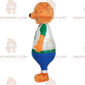 Traje de mascote de pelúcia laranja BIGGYMONKEY™. Fantasia de