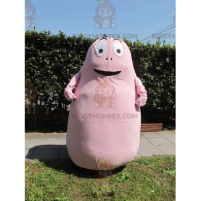 Barbapapa Beroemd roze stripfiguur BIGGYMONKEY™ mascottekostuum