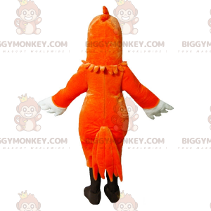 Kostium maskotka pomarańczowo-biały ptak BIGGYMONKEY™ -