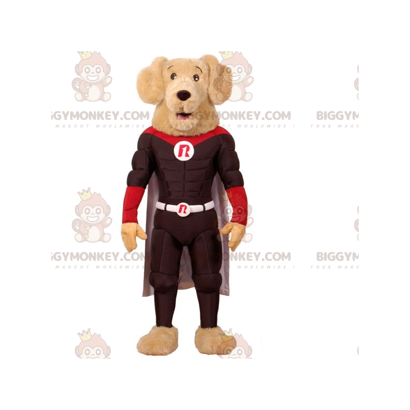 Costume de mascotte BIGGYMONKEY™ de chien très musclé en tenue