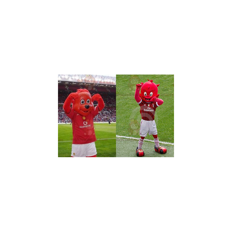 2 La mascotte di BIGGYMONKEY™: un orso rosso e un diavoletto