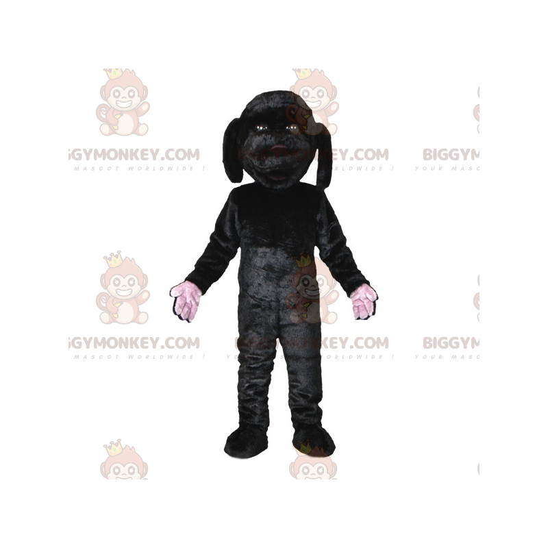 Disfraz de mascota BIGGYMONKEY™ de perro negro tierno y tierno.