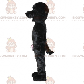 Μαλακή και χαριτωμένη στολή μασκότ BIGGYMONKEY™ μαύρου σκύλου.