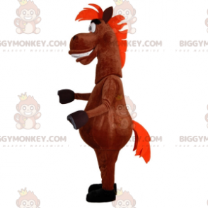 Costume de mascotte BIGGYMONKEY™ de cheval marron très amusant.