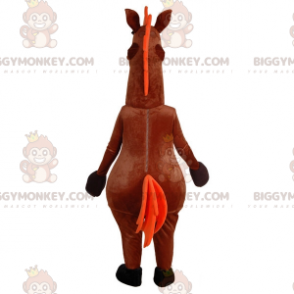 Costume de mascotte BIGGYMONKEY™ de cheval marron très amusant.