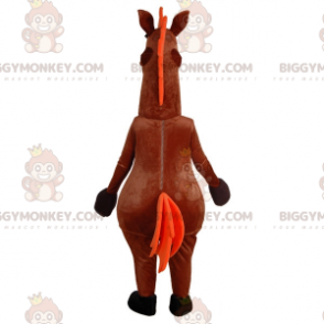 Very fun brown horse BIGGYMONKEY™ mascot costume. horse costume