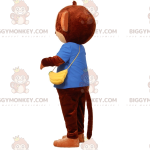 Fantasia de mascote de macaco marrom BIGGYMONKEY™ com bolsa de