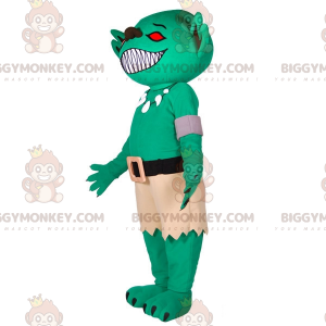 Monster Alien Green Alien BIGGYMONKEY™ Mascot Costume –