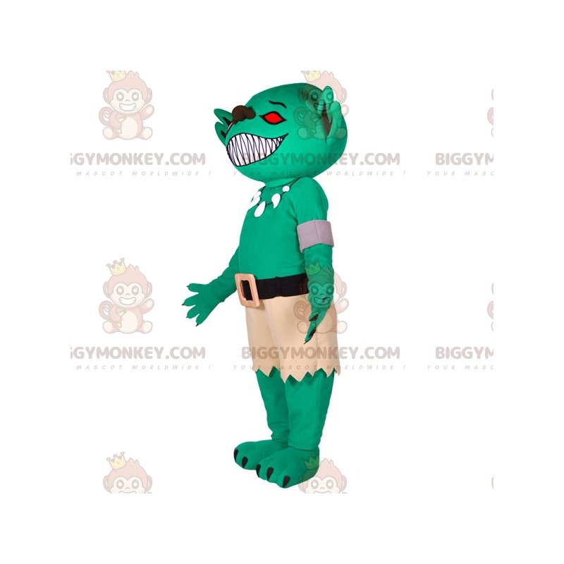 Costume de mascotte BIGGYMONKEY™ d'extra-terrestre vert d'alien