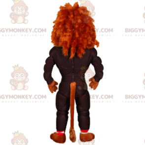 BIGGYMONKEY™ Mascot Costume Very Muscular Intimidating Lion In