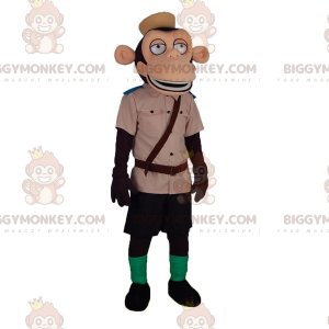 Costume de mascotte BIGGYMONKEY™ de singe en tenue