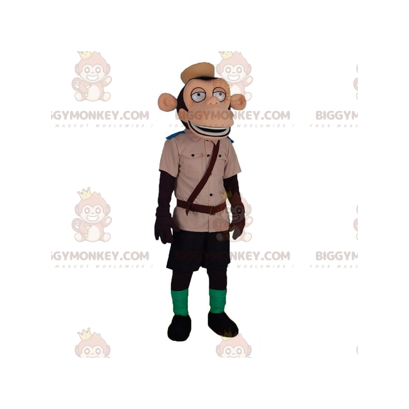 Στολή μασκότ μαϊμού BIGGYMONKEY™ με στολή Zookeeper Explorer -