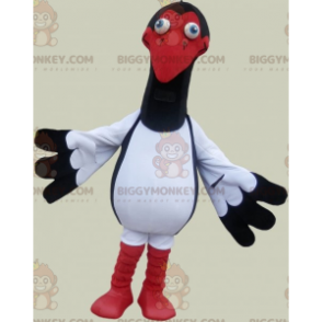 Big Bird BIGGYMONKEY™ maskotkostume. Stork Struds BIGGYMONKEY™