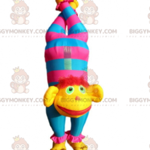 Φουσκωτό κοστούμι μασκότ BIGGYMONKEY™ Circus Monkey με ανάποδο