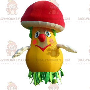 Costume da mascotte fungo colorato BIGGYMONKEY™. Costume da
