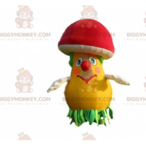 Costume de mascotte BIGGYMONKEY™ de champignon coloré. Costume