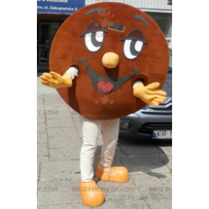 Costume de mascotte BIGGYMONKEY™ de cookie géant rond souriant