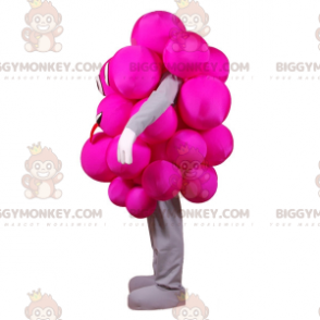 Kostým maskota Pink Grapes BIGGYMONKEY™. Slavnostní růžový