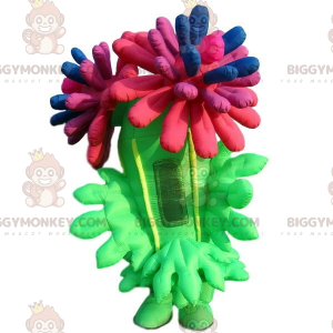 Inflatable Flower BIGGYMONKEY™ Mascot Costume. giant colorful