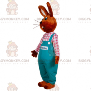 Costume da mascotte Bunny BIGGYMONKEY™ vestito con tuta.