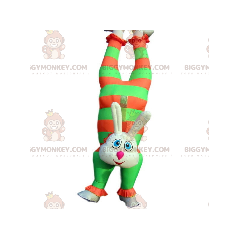 Disfraz de mascota BIGGYMONKEY™ inflable de conejito de circo