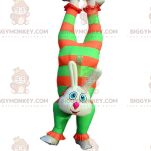 Disfraz de mascota BIGGYMONKEY™ inflable de conejito de circo