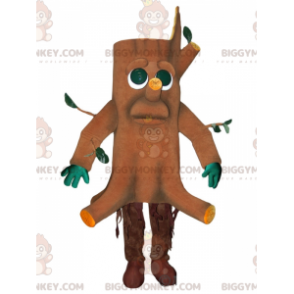 Disfraz de mascota BIGGYMONKEY™ de tronco de árbol gigante de