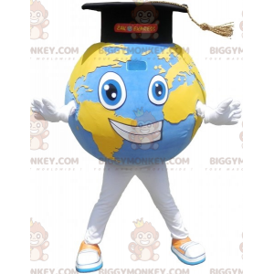 Riesiges BIGGYMONKEY™-Maskottchen-Kostüm mit Weltkarte und