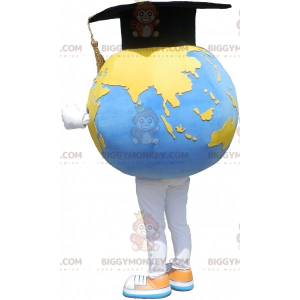 Disfraz de mascota BIGGYMONKEY™ con mapa del mundo gigante y