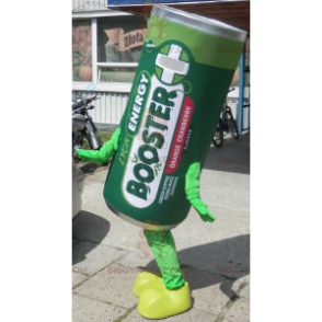 Giant Electric Battery BIGGYMONKEY™ Mascot Costume. Green Stack