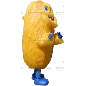 Todo el disfraz de mascota del monstruo amarillo peludo