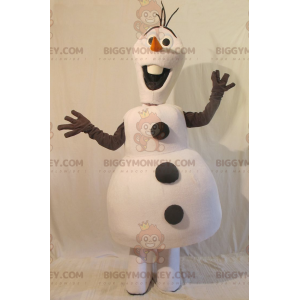 All White and Black Snowman BIGGYMONKEY™ Mascot Costume –