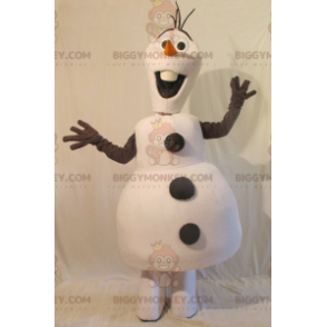 All White and Black Snowman BIGGYMONKEY™ Mascot Costume –