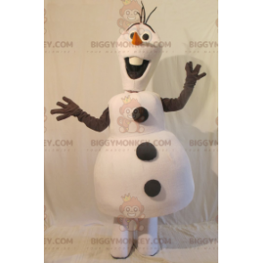 Traje de mascote de boneco de neve branco e preto BIGGYMONKEY™