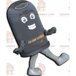 Kostým maskota Giant Black Bin BIGGYMONKEY™. Kostým maskota