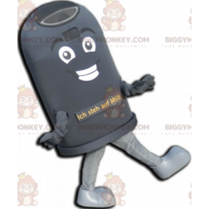 Costume da mascotte Giant Black Bin BIGGYMONKEY™. Costume della