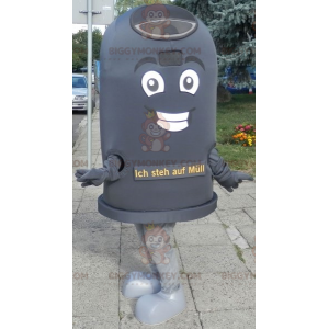 Kostým maskota Giant Black Bin BIGGYMONKEY™. Kostým maskota