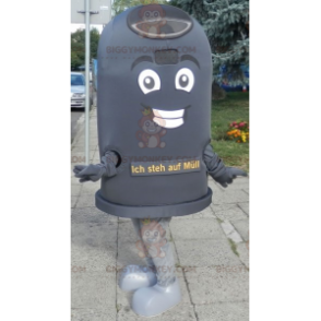 Kostým maskota Giant Black Bin BIGGYMONKEY™. Kostým maskota