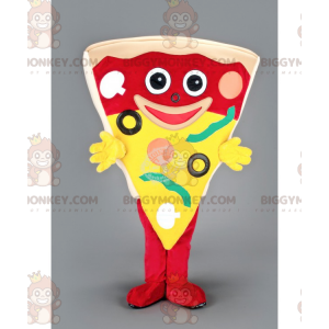 Costume da mascotte BIGGYMONKEY™ trancio di pizza gigante -