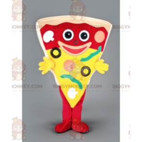 Costume da mascotte BIGGYMONKEY™ trancio di pizza gigante -