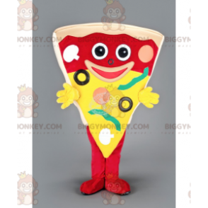 Costume de mascotte BIGGYMONKEY™ de part de pizza géante -