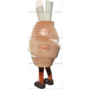 Meat Piece Pork Ribs BIGGYMONKEY™ Mascot Costume –