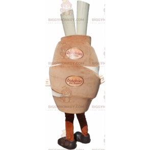 Costume de mascotte BIGGYMONKEY™ de ribs de porc de morceau de