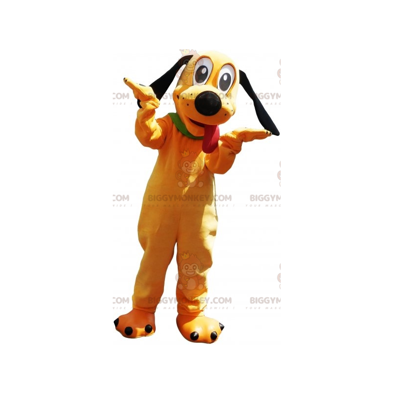 Disney beroemde gele hond Pluto BIGGYMONKEY™ mascottekostuum -