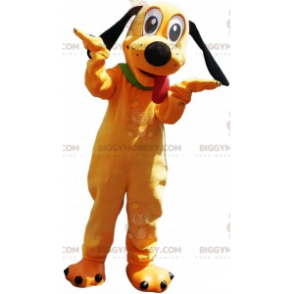 Costume de mascotte BIGGYMONKEY™ de Pluto chien jaune de Disney