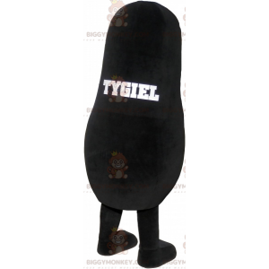 Kostým maskota obřího krtka BIGGYMONKEY™. Černobílý kostým